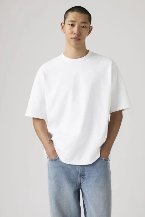 Levi's T Shirt Épais Loose - Homme - Noir / Garment Dye Jet Black - XL