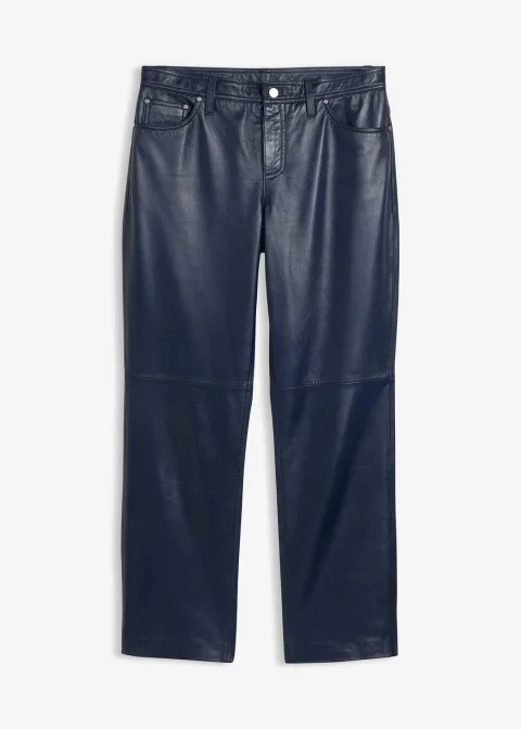 Pantalon en cuir d’agneau nappa