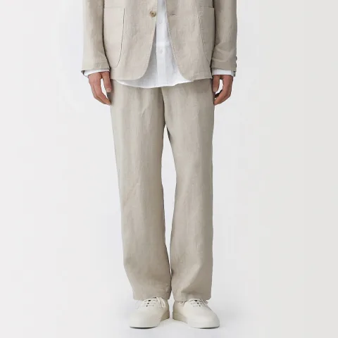 Pantalon en lin lavé pour homme