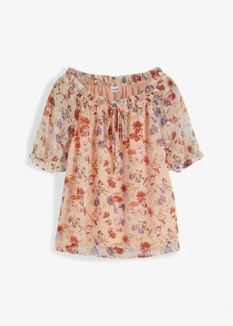 Blouse à encolure Bardot