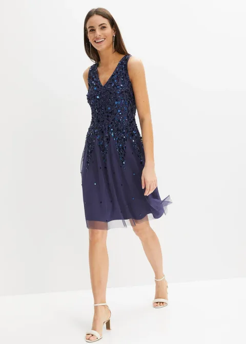 Robe courte à sequins