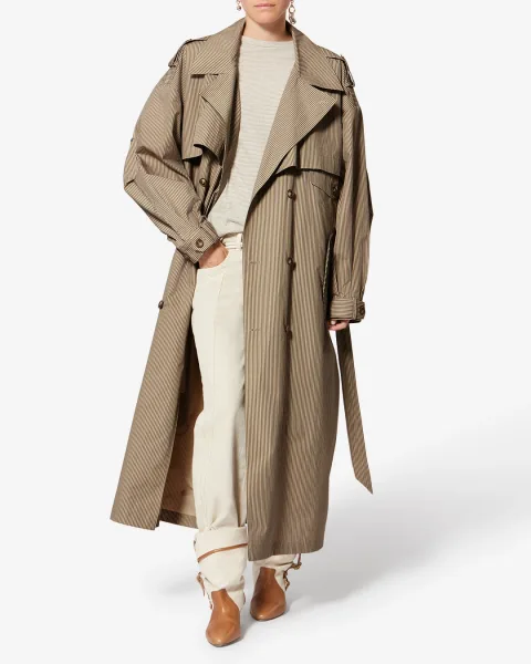 Manteau Chilma - Femme - Beige-kaki - Taille 40 - Marant Étoile