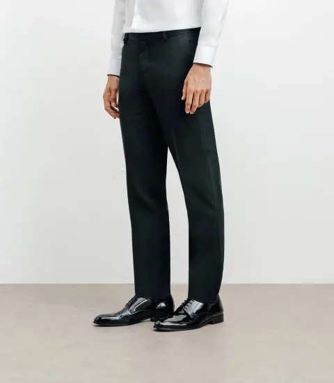 IZAC - Pantalon ville ajusté noir