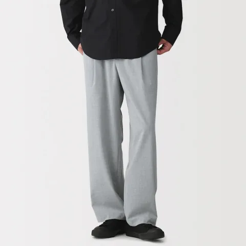 Pantalon plissé large Quick Dry pour homme
