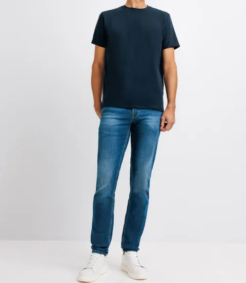 IZAC - T-shirt uni marine