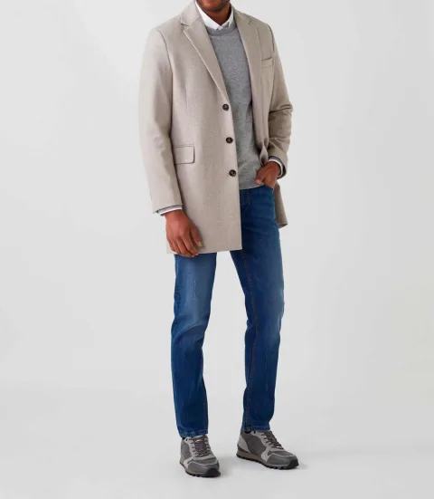 IZAC - Manteau ville beige ''Nilo''