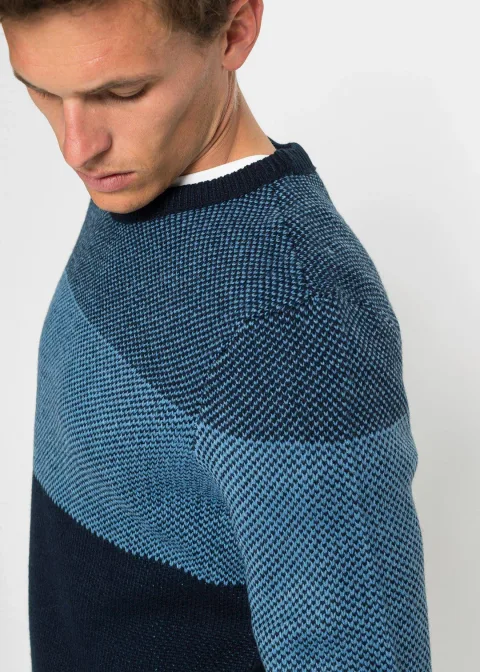 Pull col rond style color block
