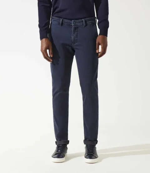 IZAC - Pantalon chino marine VAILLEBT