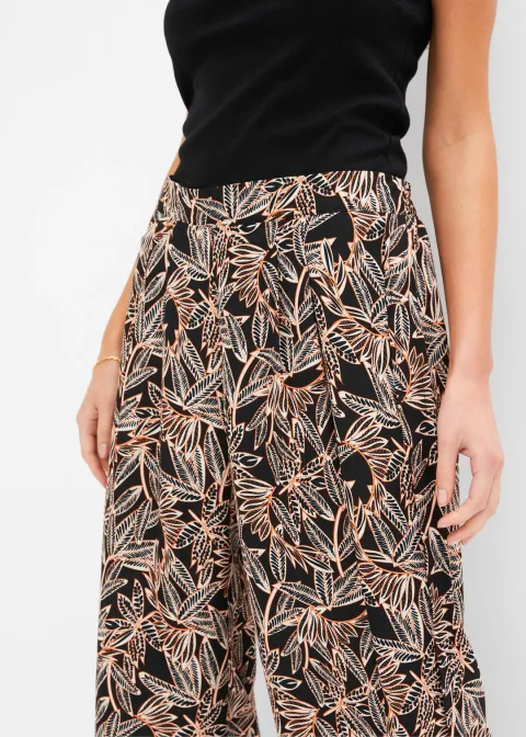 Pantalon palazzo fendu en bas