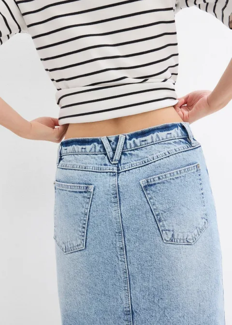 Jupe midi en jean
