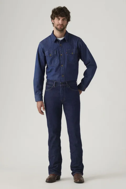 Levi's Jean 537 Western Bootcut - Homme - Bleu / Rocky Rinse - 38X34