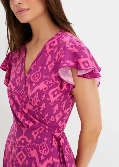 Robe portefeuille imprimée