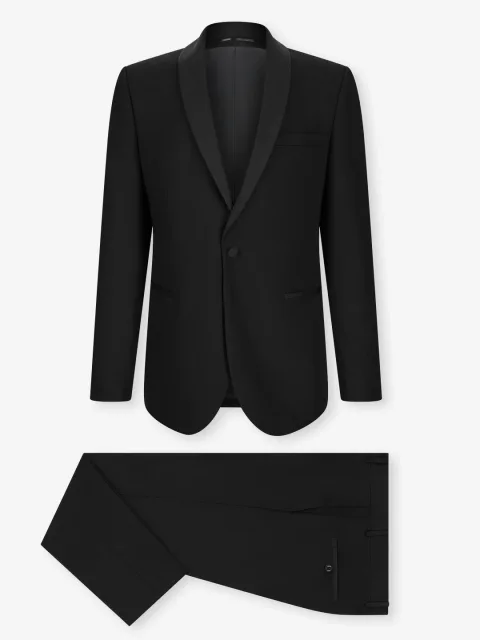 IZAC - Costume col châle noir