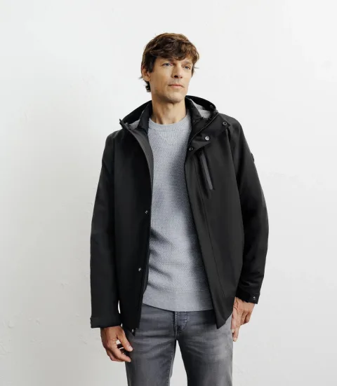 IZAC - Parka courte 3 en 1 noire