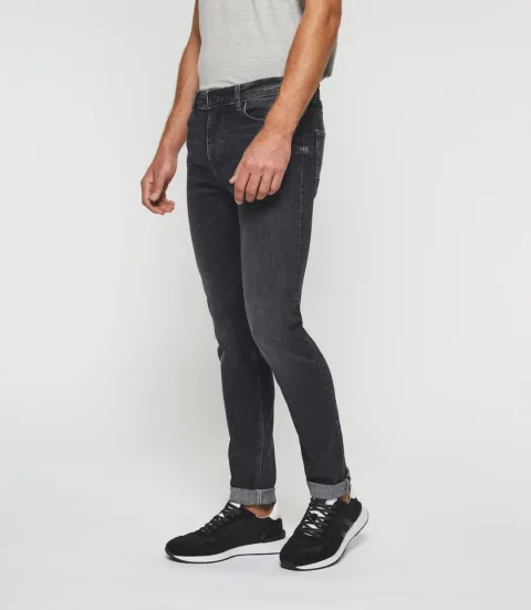 IZAC - Jean super slim en coton organique gris moyen ''Tornade''