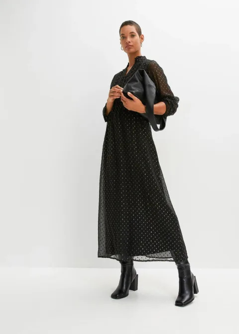 Robe longue à effet brillant