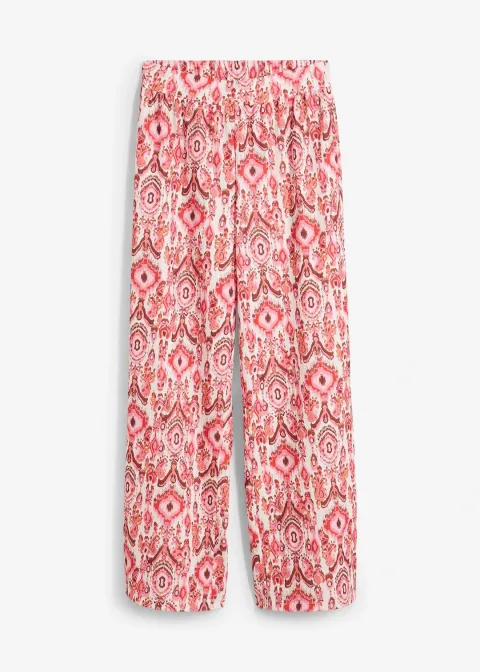 Pantalon jogger en crêpe texturé