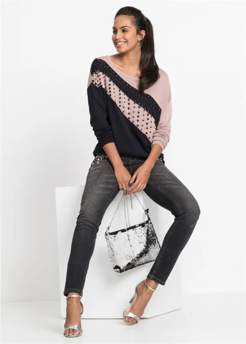 Pull long avec strass
