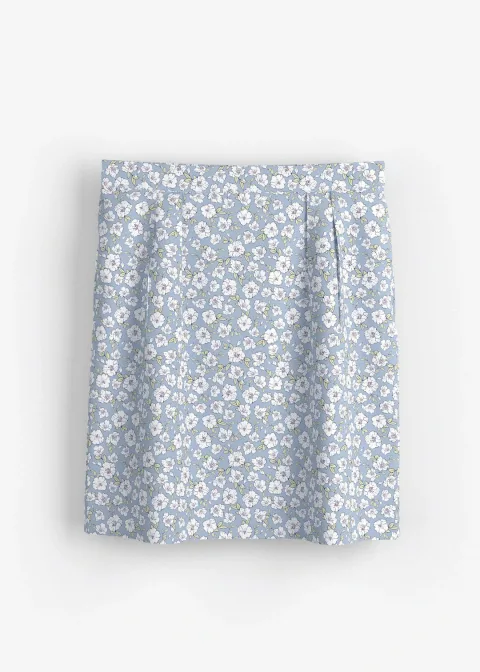 Mini-jupe en viscose fluide