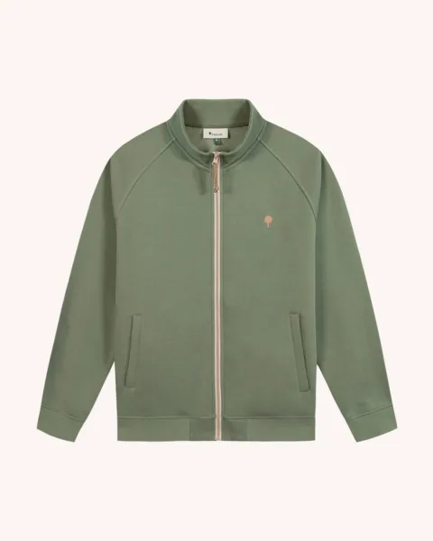 Sweat zippé taupe - HORTE