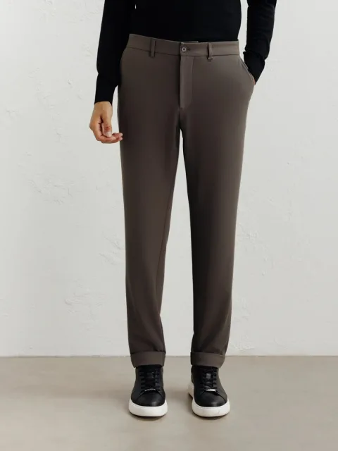 IZAC - Pantalon armuré châtain