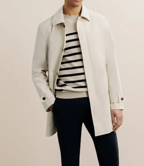 IZAC - Manteau imperméable court beige
