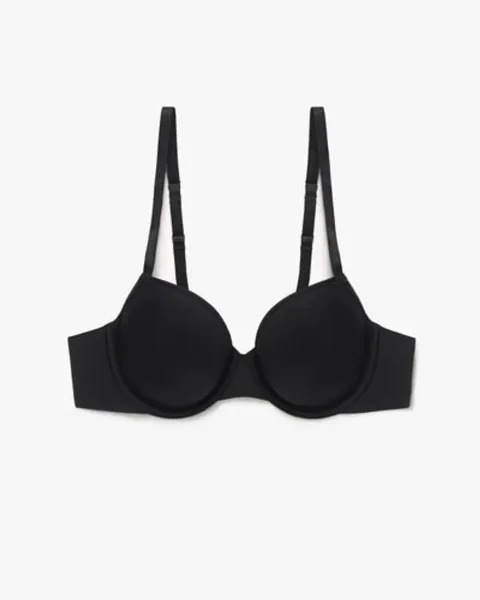 LILYSILK Soutien-gorge Soie Noir 90E Soutien Invisible Confortable Respirant Ajustable