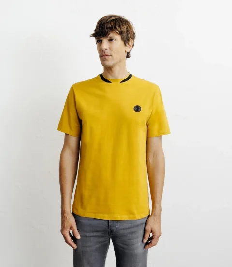 IZAC - T-shirt col teddy jaune
