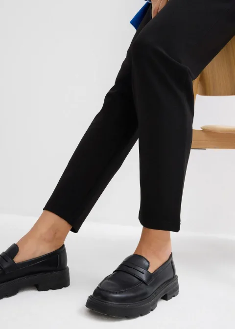 Pantalon en néoprène à taille élastiquée