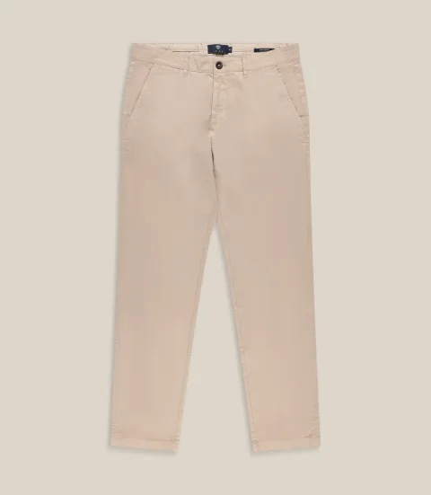 IZAC - Pantalon coton stretch beige