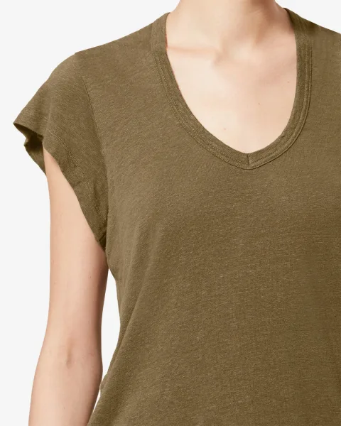 Tee Shirt Zankou - Femme - Foncé Kaki - Taille L - Marant Étoile
