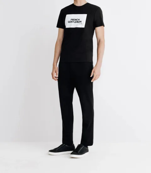 IZAC - T-shirt avec écriture noir