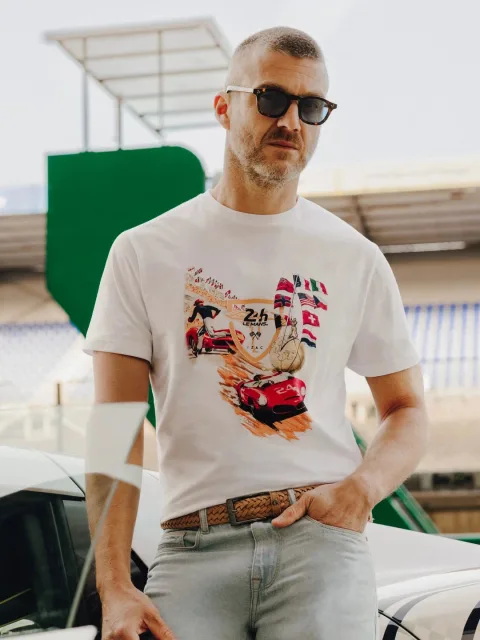 IZAC - T-shirt col rond blanc 24h Le Mans