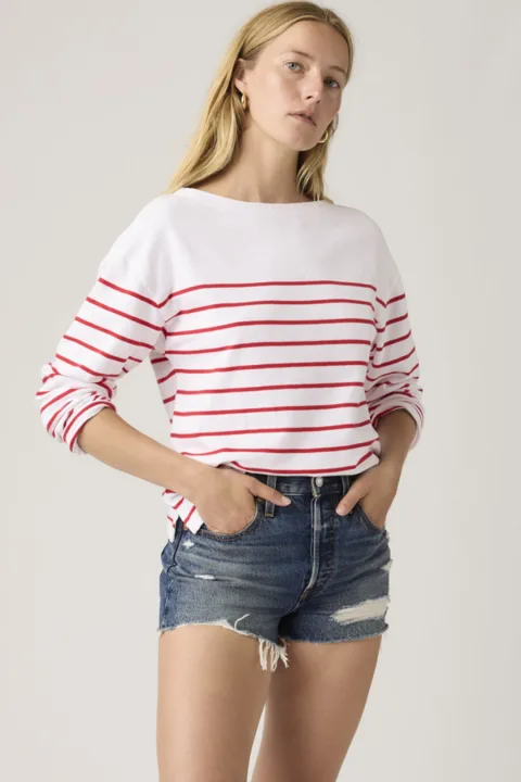 Levi's Short 501 Original Taille Haute - Femme - Bleu / Happy Vibes - 32
