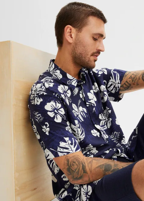Chemise manches courtes en viscose