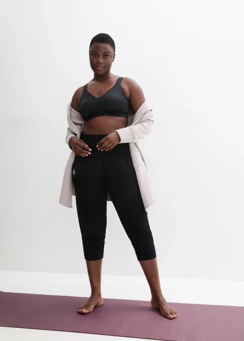 Pantalon sarouel décontracté avec ourlet resserré