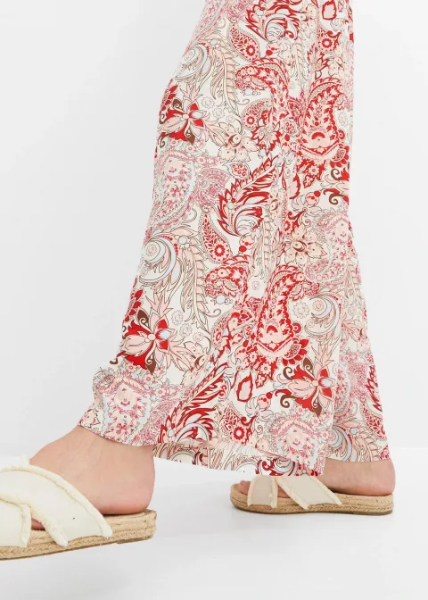 Pantalon à imprimé paisley