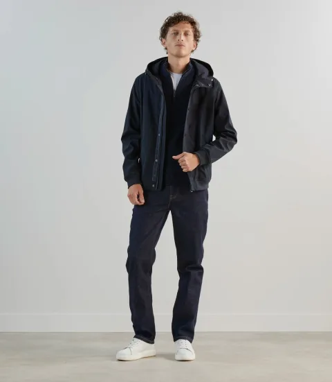 IZAC - Blouson à capuche marine