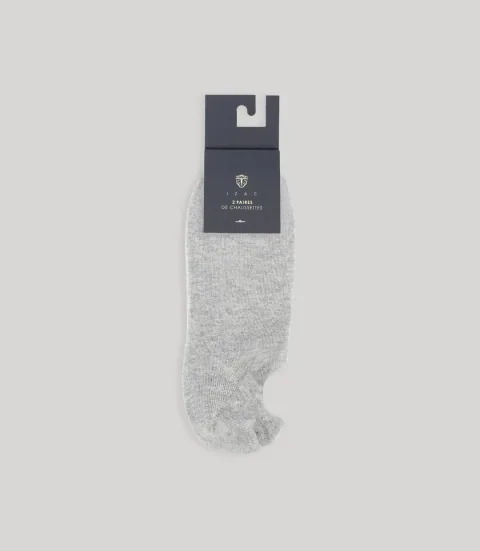 IZAC - Pack de chaussettes courtes gris chiné