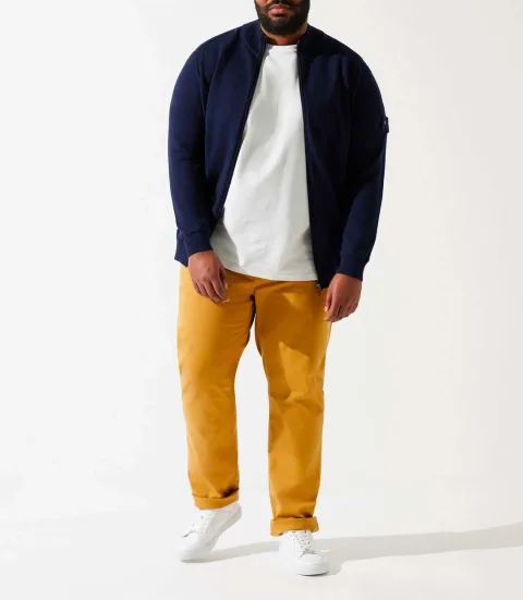 IZAC - Gilet zippé col montant marine DANBT