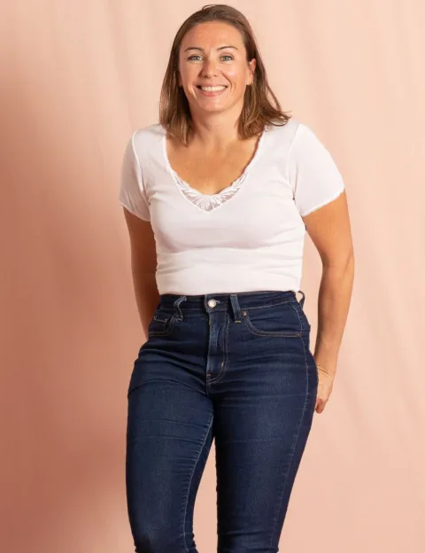 T-shirt thermique - Extra Chaud - Blanc - Femme - Lemahieu