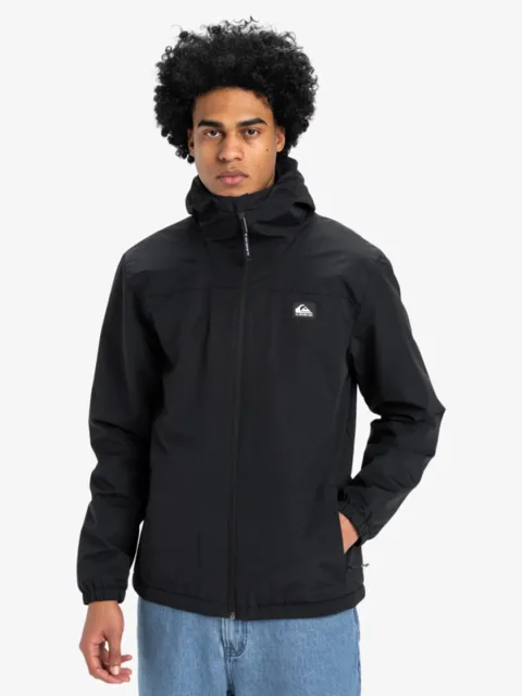 Overcast 3K Warm - Veste imperméable à capuche pour Homme Noir