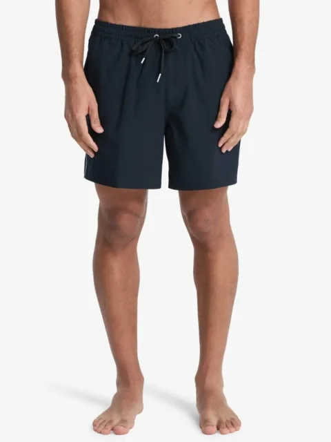 Stretch Piped Volley 16" - Short de bain pour Homme Noir