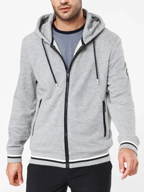 IZAC - Sweat pull zippé capuche gris