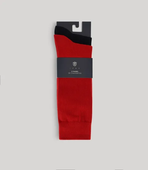 IZAC - Pack de chaussettes rouge