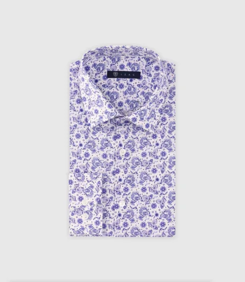 IZAC - Chemise ville bleue
