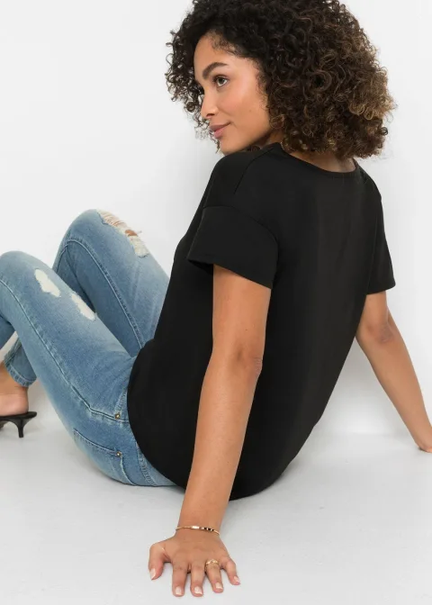 T-shirt avec imprimé métallique