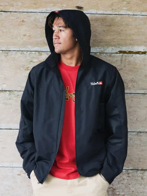 YG Crossbone Spray - Veste coupe-vent à capuche pour Homme Noir