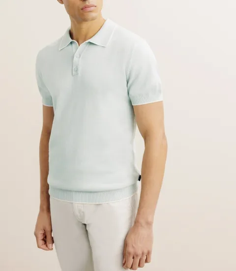 IZAC - Polo col ouvert vert
