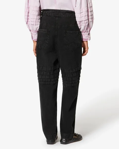 Pantalon Mellya - Femme - Noir Délavé - Taille 42 - Marant Étoile